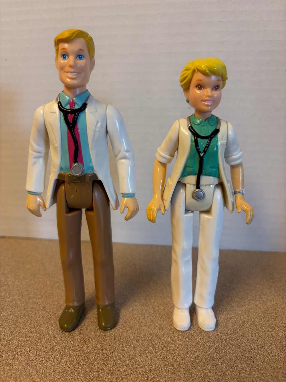Vintage 1993 playskool nurse and doctor figurines